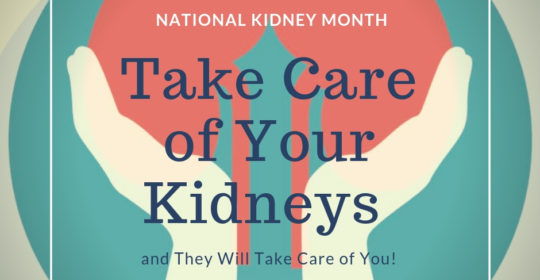 Take Care of Your Kidneys and They Will Take Care of You