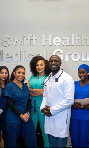 A team photo of the Swift Health Medical Group Morrow team